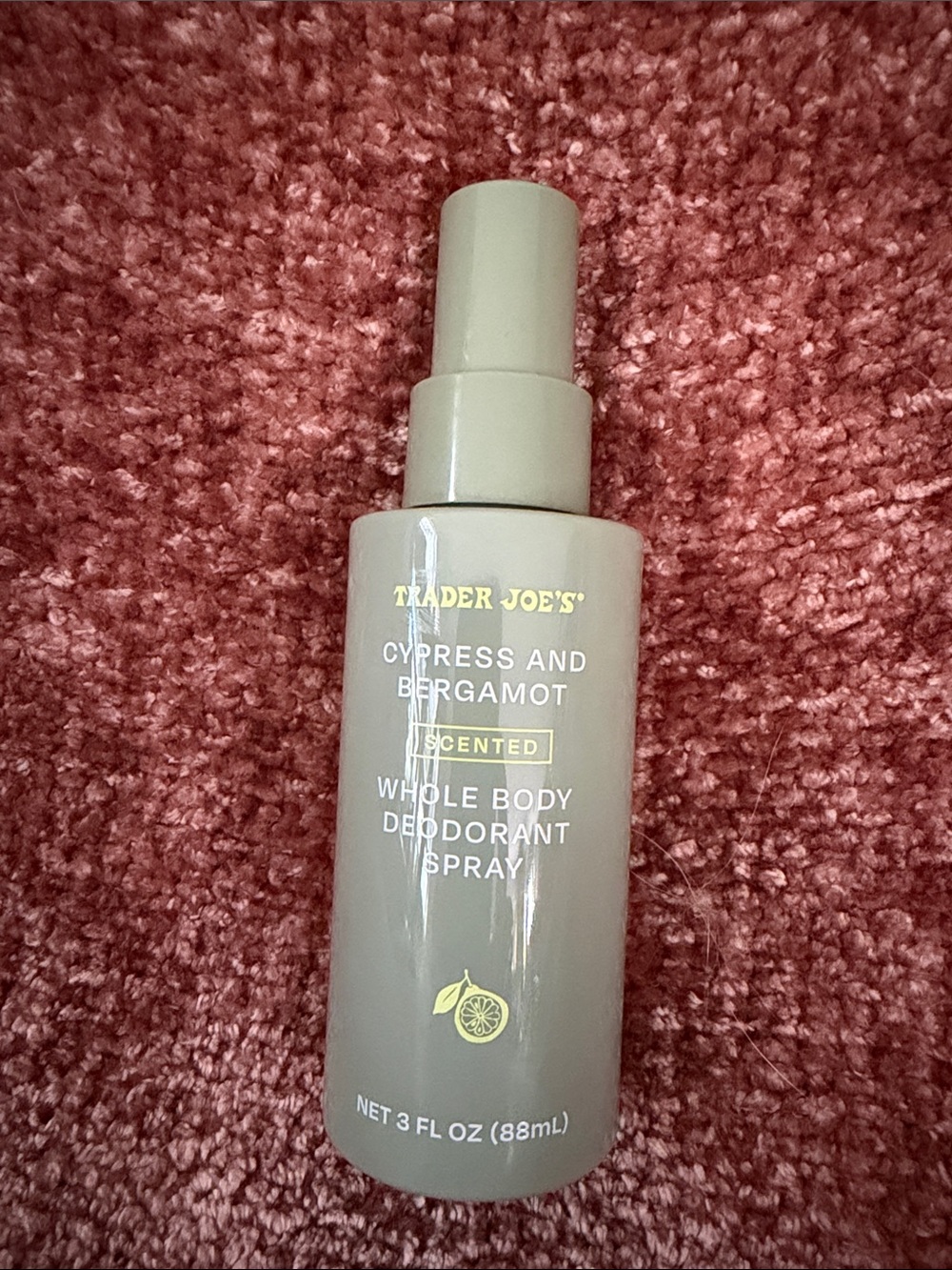 Trader Joe's 2026 NEW Summer Cypress & Bergamot Whole Body Deodorant Spray